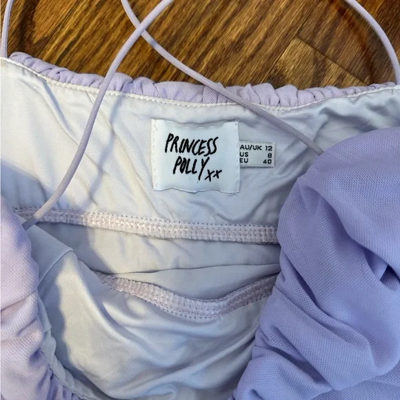Princess Polly Penney mini lavender dress, size US 8 - Picture 4 of 9